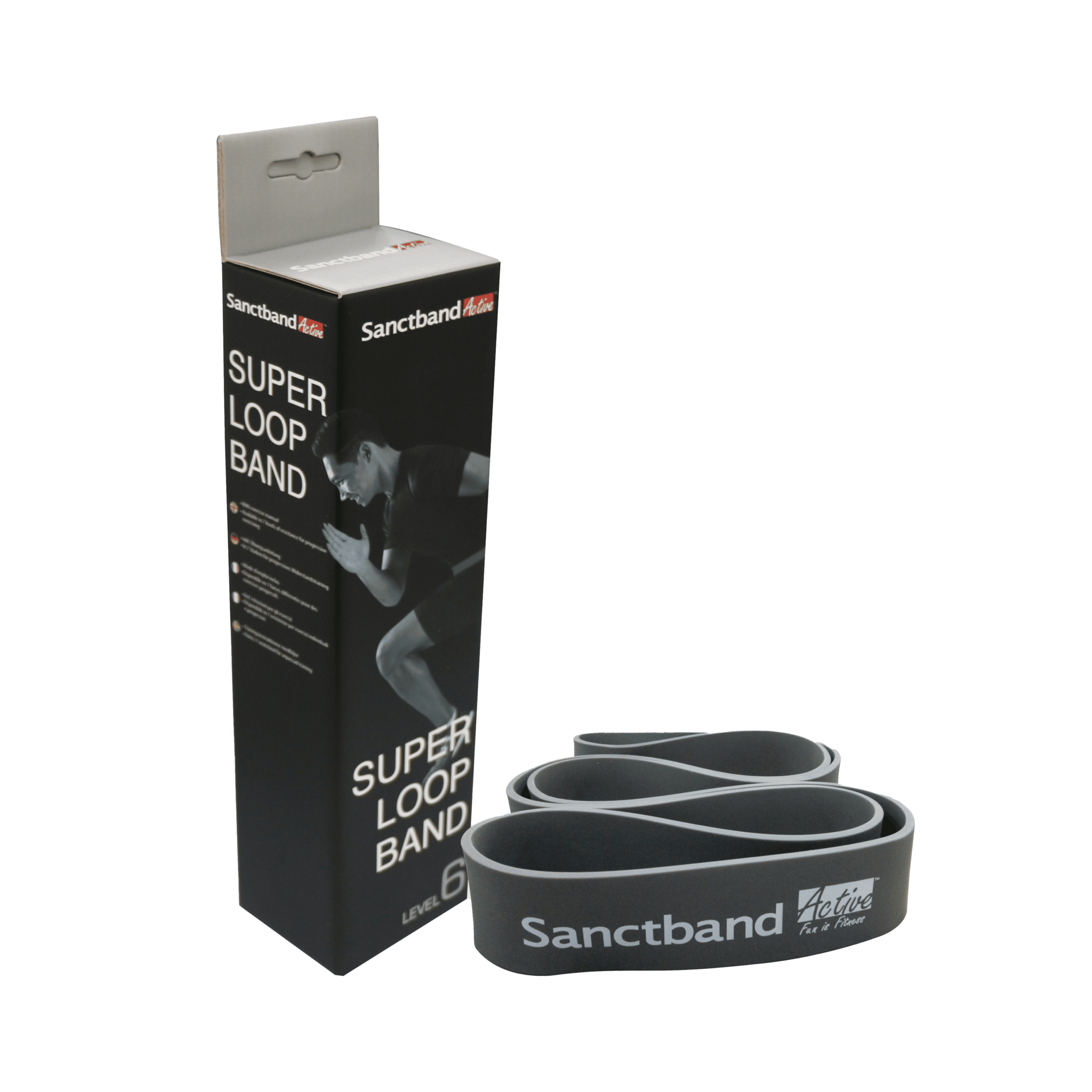 SBA Superloop Band Retail Pack Gray IMG 2 | Sanctband Superloop - Superloop Grey (Int. 6/7)