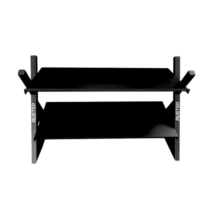 Rack mancuernas Ruster de frente Iberian Sportech