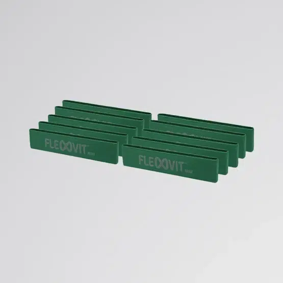pack10verdemini | FLEXVIT Mini - Mini fitness (verde, Int. 4/6), Pack 10